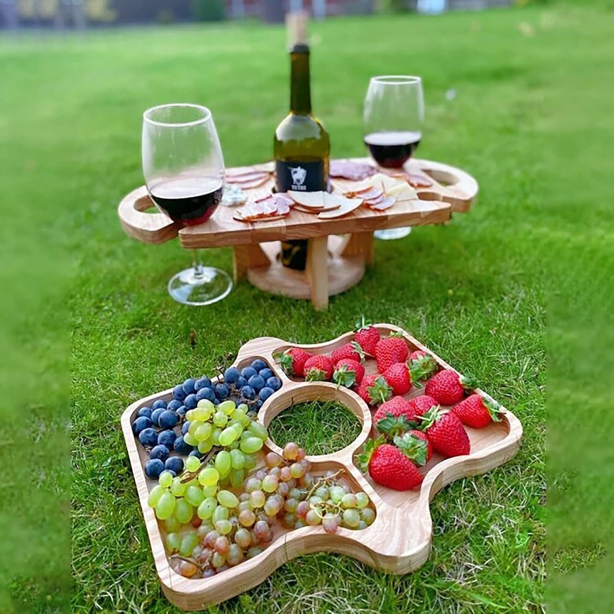 DualServe Rack - Support à Fruits et Verres Pliant