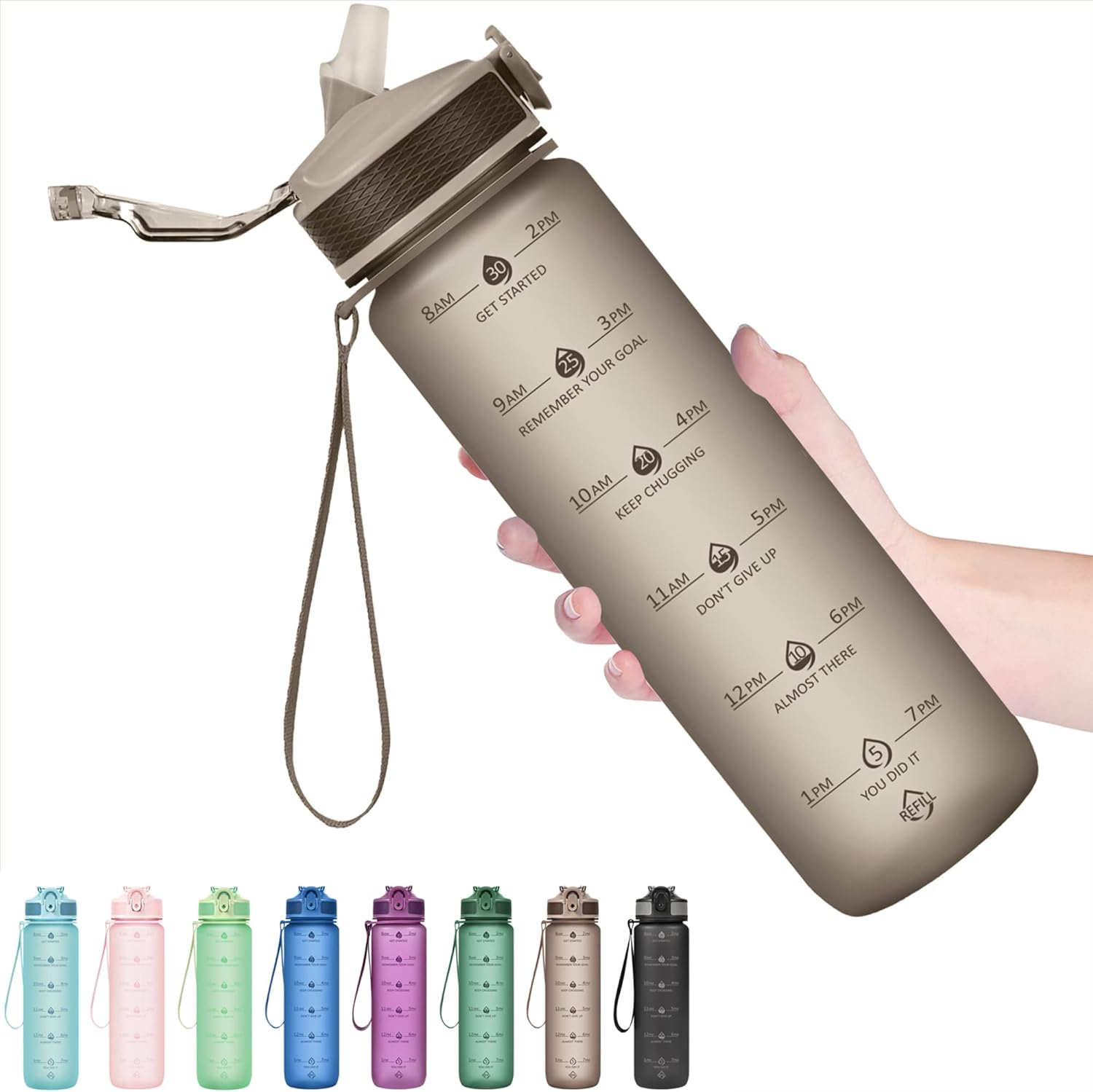 HydraBoost – Gourde Motivationnelle 900ml