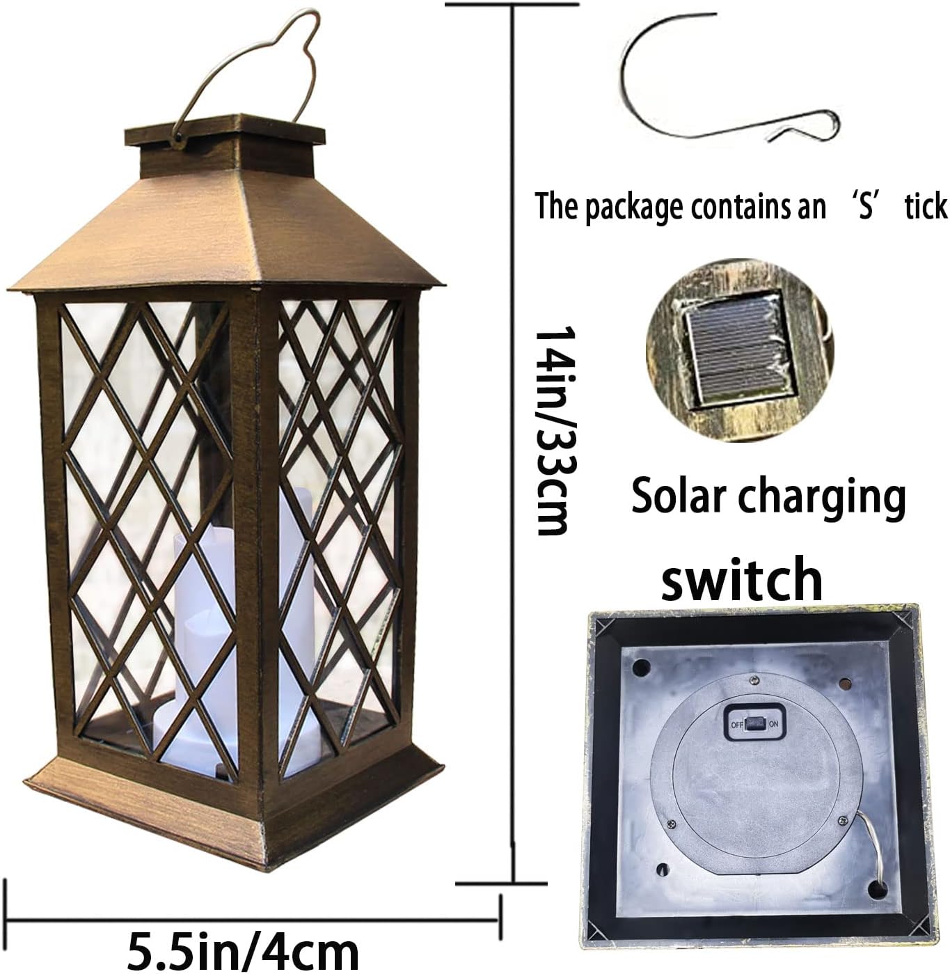 Lanterne Suspendue de Jardin Tout Temps