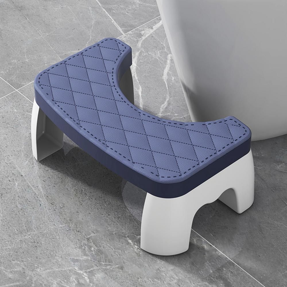 Tabouret de toilette compact antiderapant