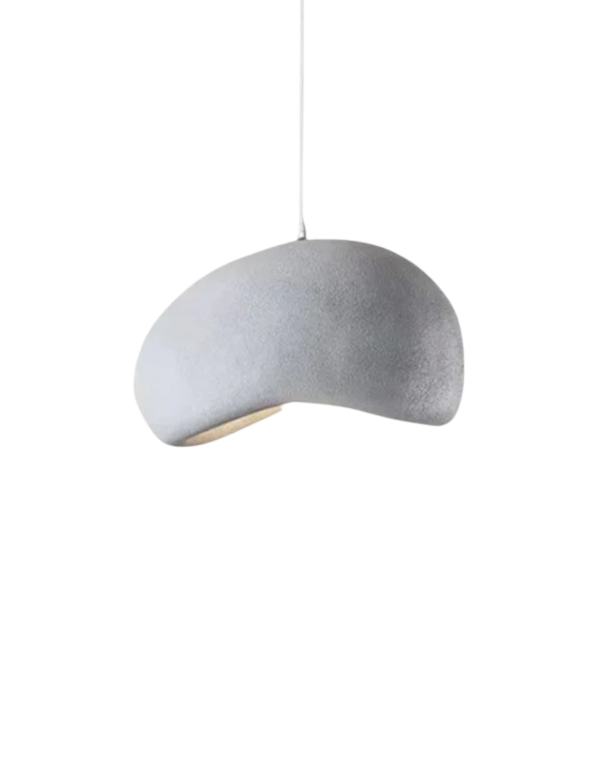 Suspension sculpturale en résine, lumière 3000K