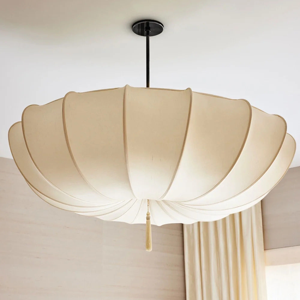 Suspension nuage en tissu et fer, 40 ou 50 cm