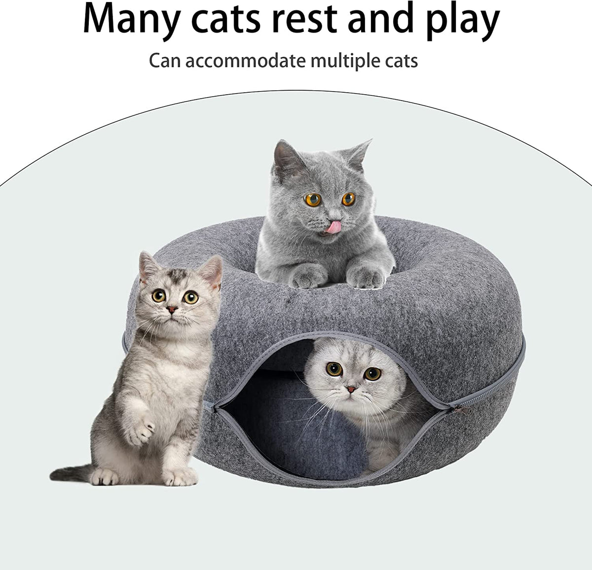 Purrfect Den - Tunnel pour Chat avec Couchage