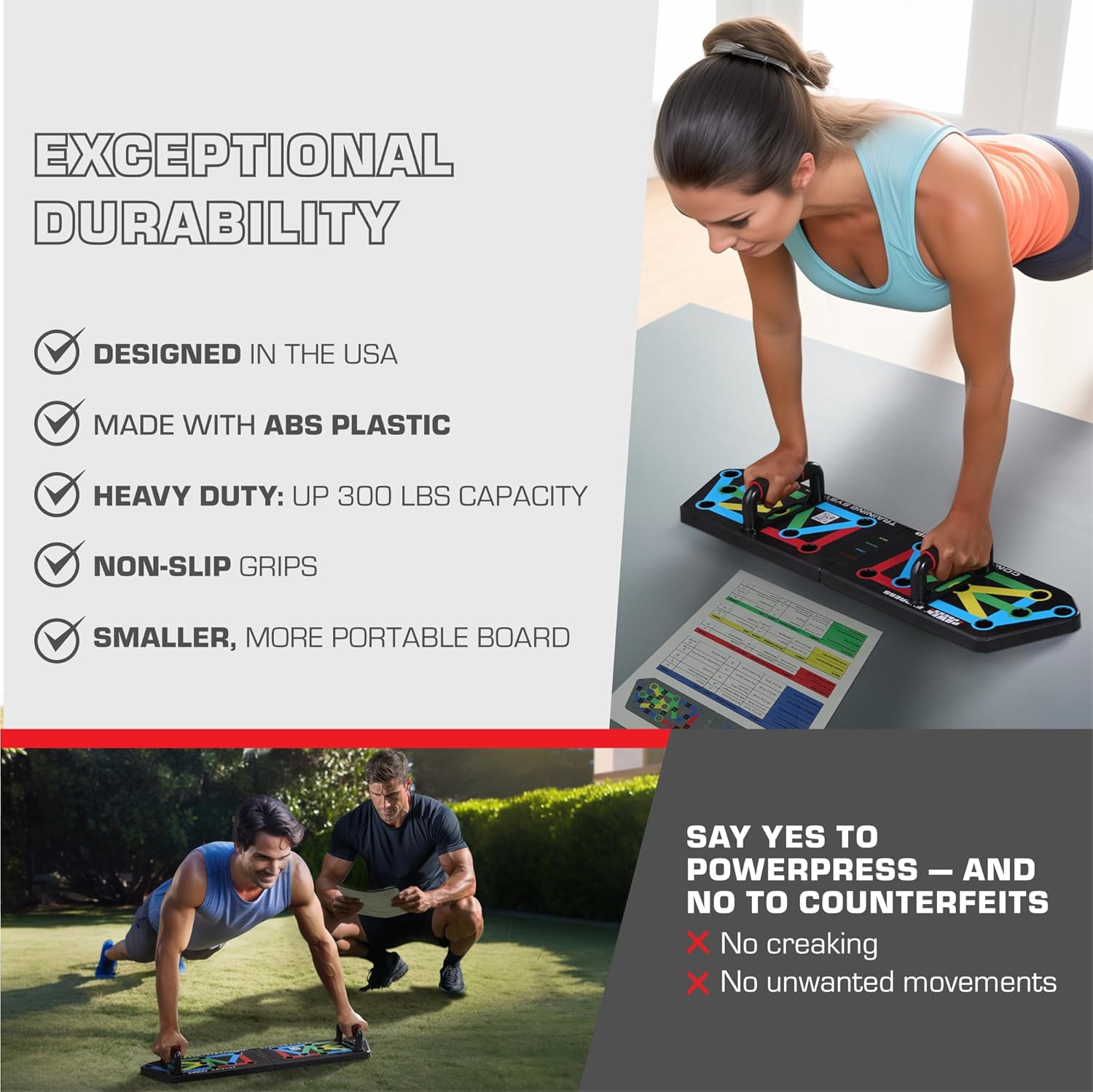 FlexiFit – Planche Pompes Pliable Colorée