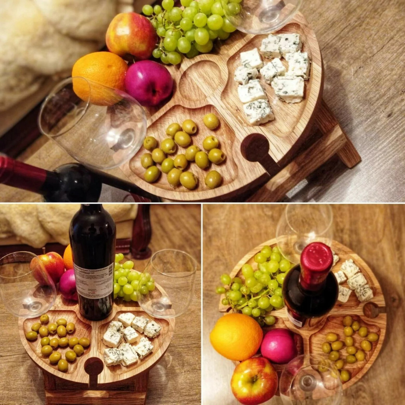 WineNest - Table de Pique-Nique Pliante à Vin