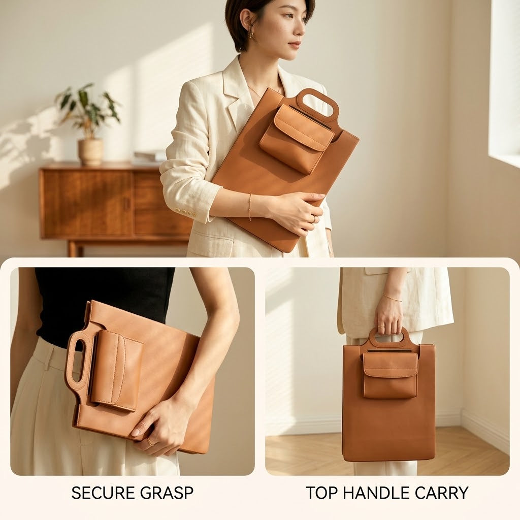 Housse pour ordinateur portable avec support et charge
