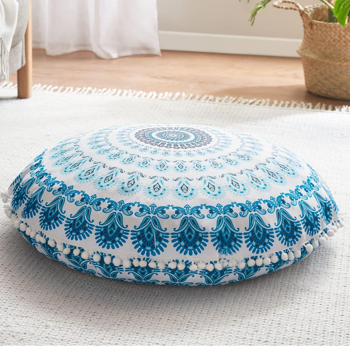MandalaCushion - Coussin de Sol Bohème à Mandala