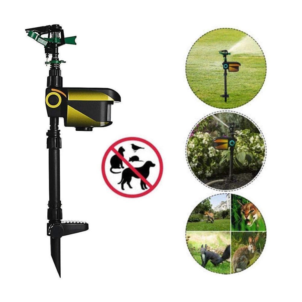 Solar Motion-Detecting Deer-Repellent Sprinkler