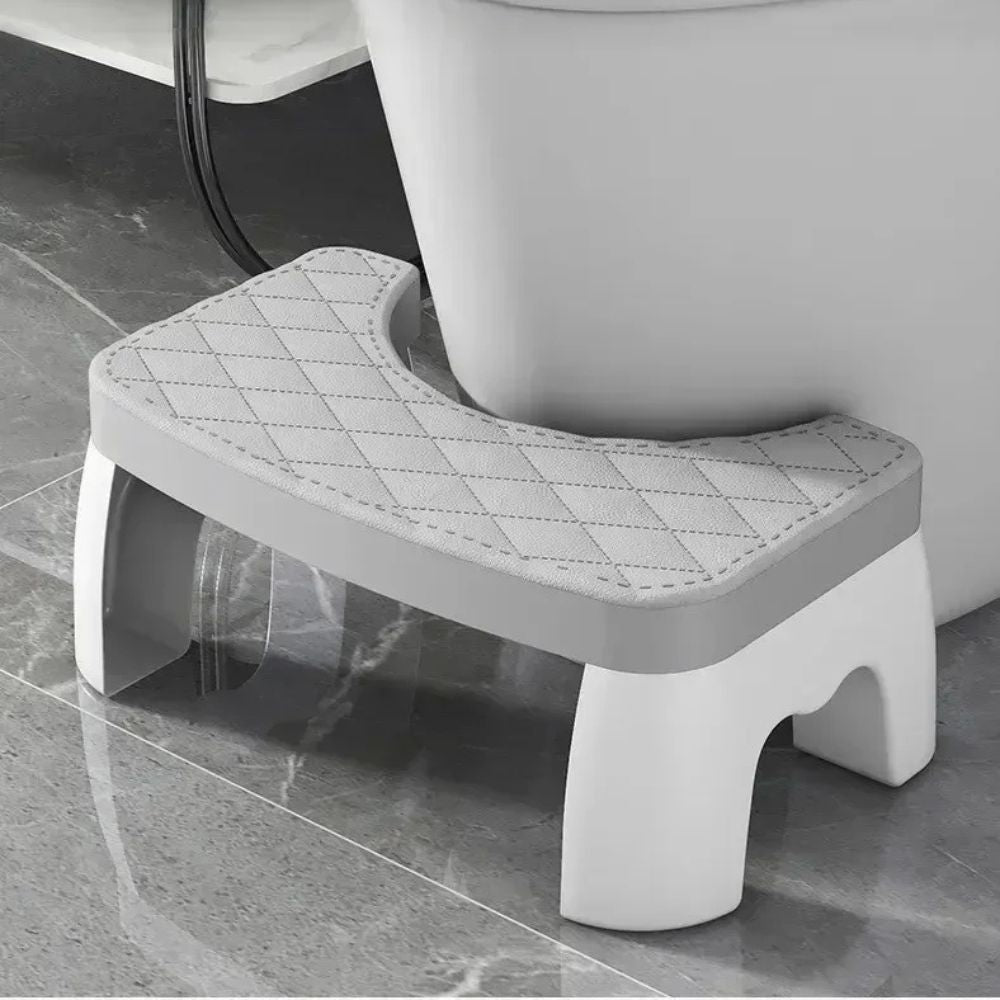 Tabouret de toilette compact antiderapant