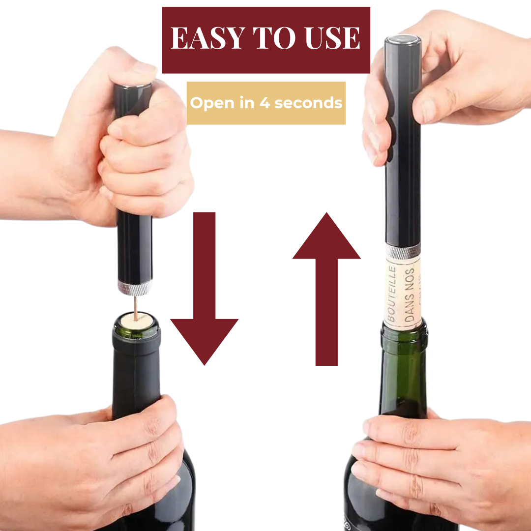 CorkMaster - Ouvre-Bouteille à Pression d'Air