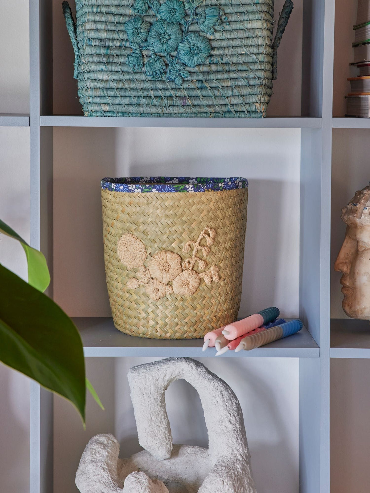 NatureBasket - Panier Rond en Raphia Fait Main
