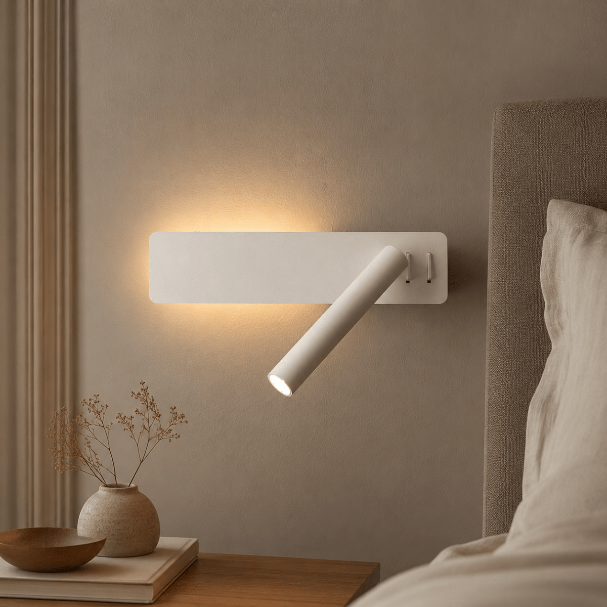 360° Rotating LED Wall Lamp, Dimmable