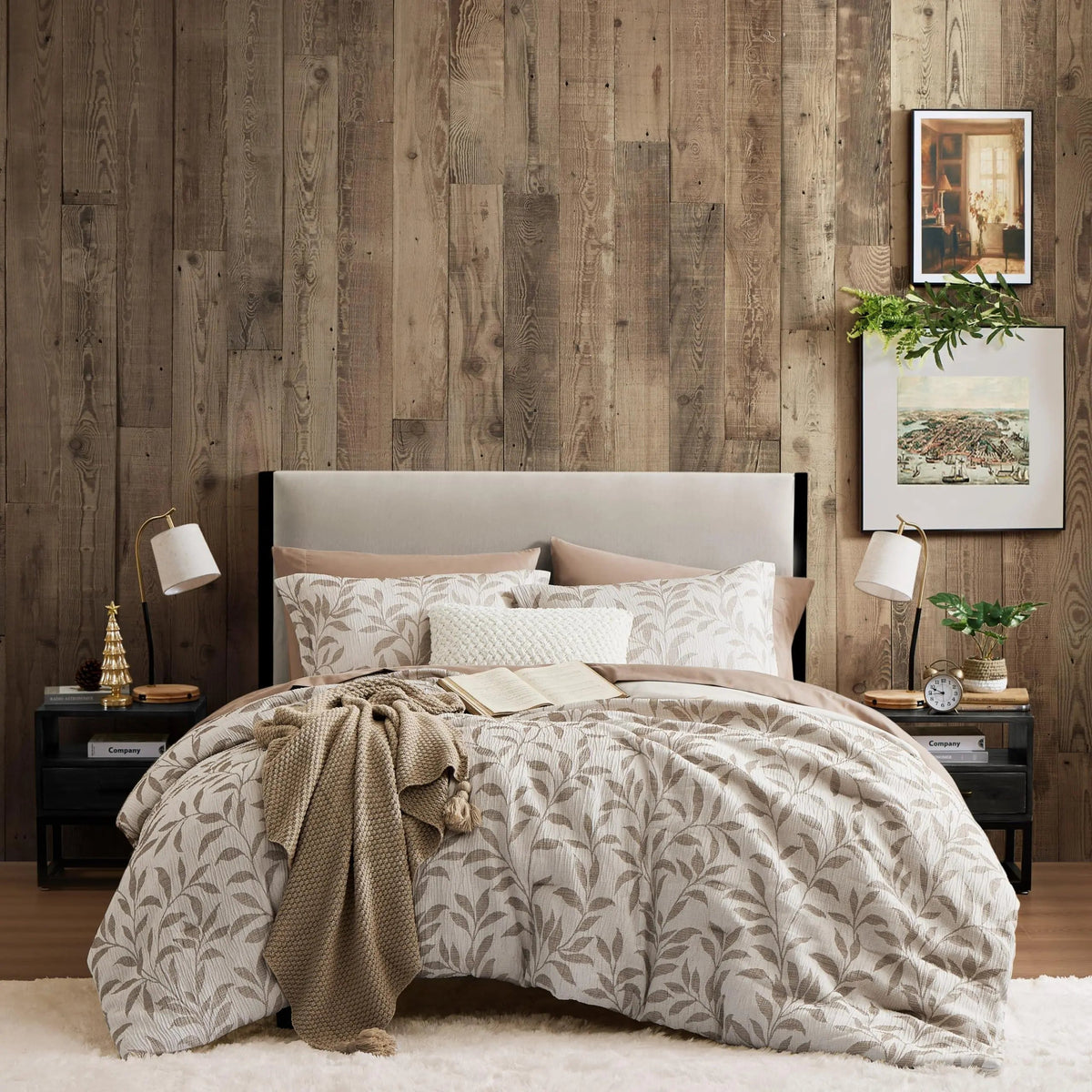 Floral Duvet Cover Set, 4 Pieces