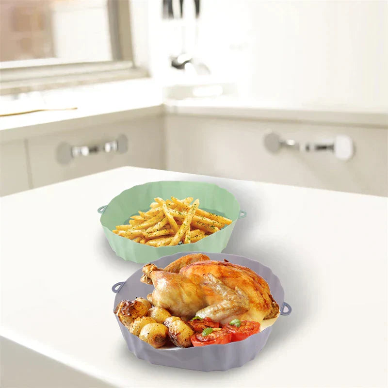 SiliconFry - Panier Silicone Réutilisable pour Airfryer