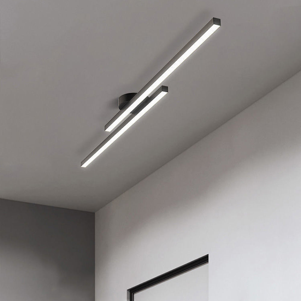 Aluminium Linear Ceiling Light - Integrated LED Design 0