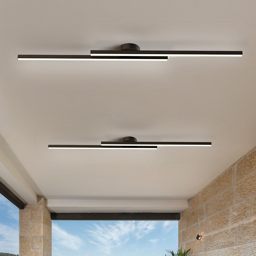 Aluminium Linear Ceiling Light - Integrated LED Design 8