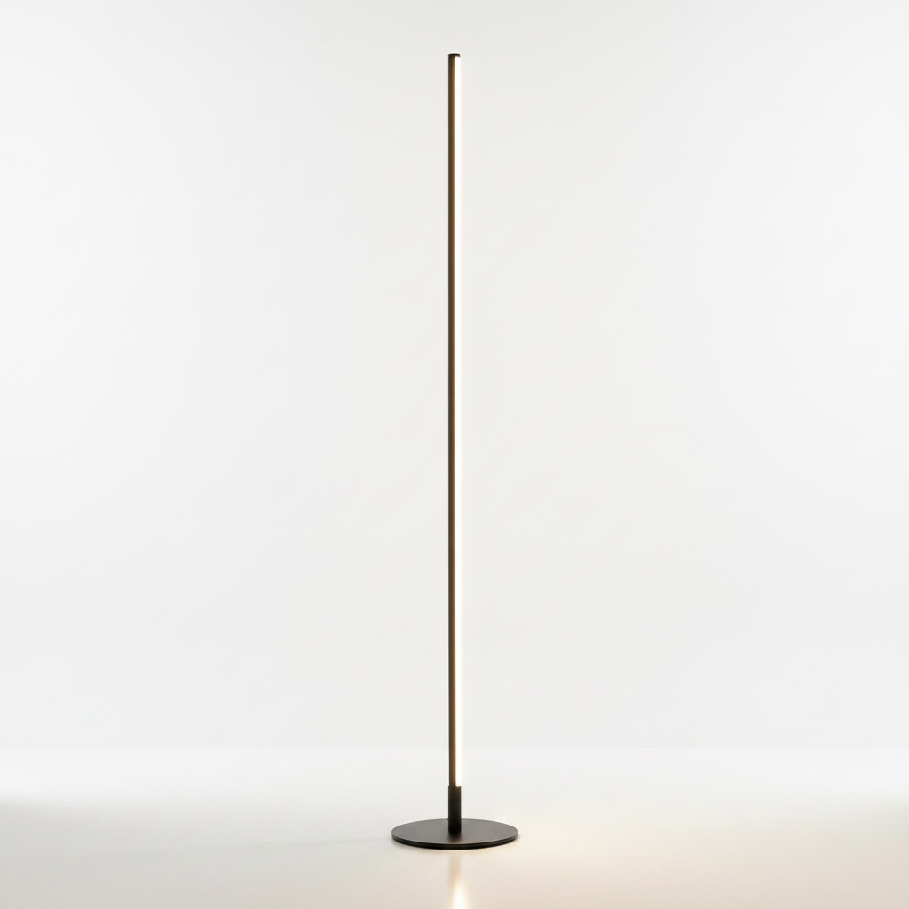 Aluminium Minimalist Standing Light — Warm White LED 0