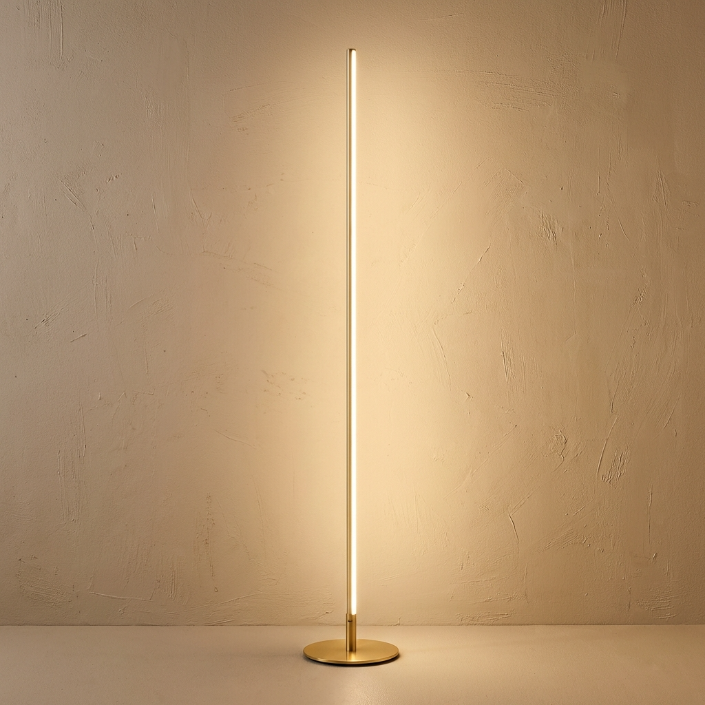 Aluminium Minimalist Standing Light — Warm White LED 2