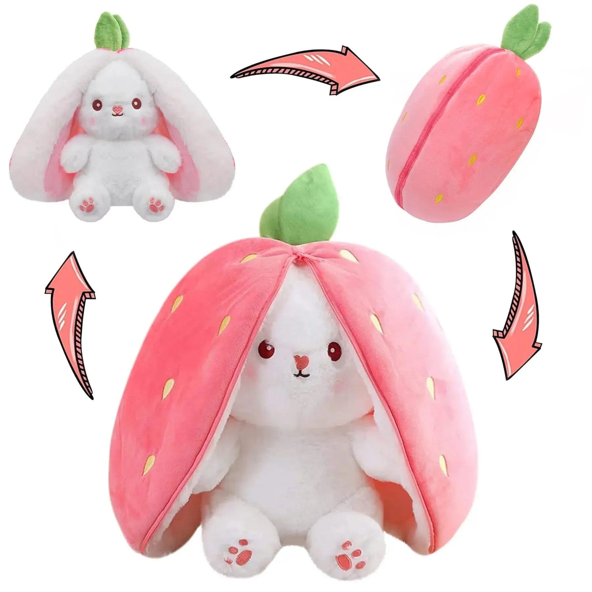 Peluche lapin lumineuse et musicale, 30 cm
