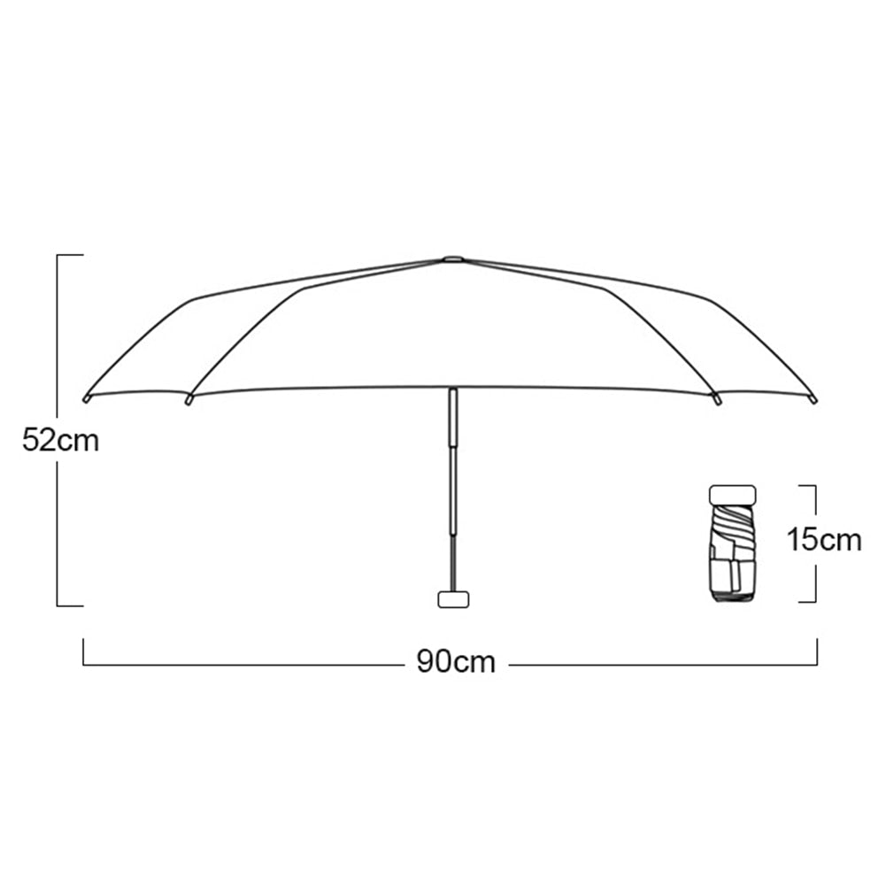 Mini parapluie de poche pliable
