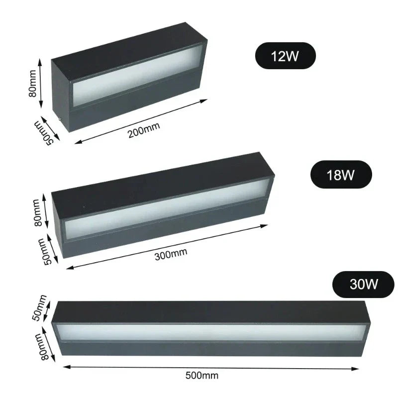 Applique Murale Extérieur LED en Aluminium | Éclairage Moderne et Résistant pour Ambiance Élégante 5
