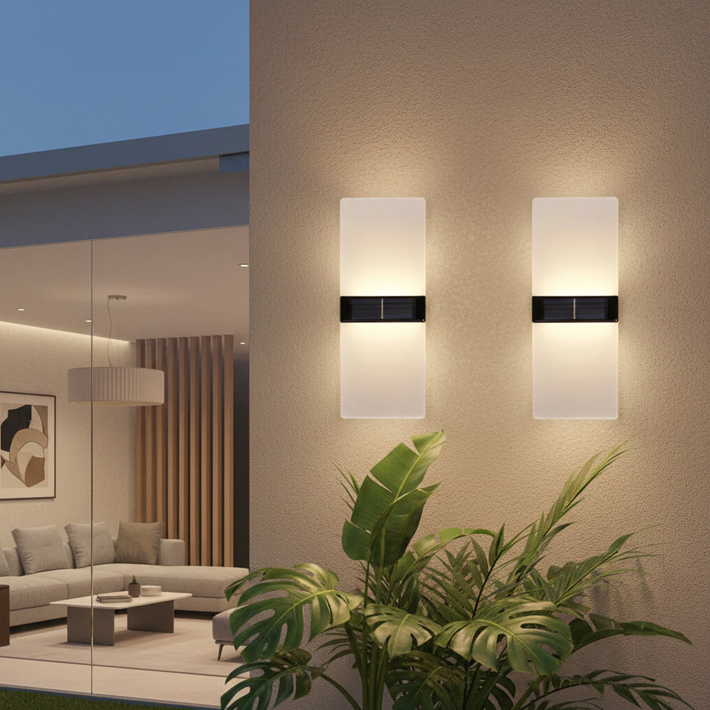 Applique Murale Extérieur Solaire LED Design | Éclairage Écologique et Moderne pour Votre Jardin 2
