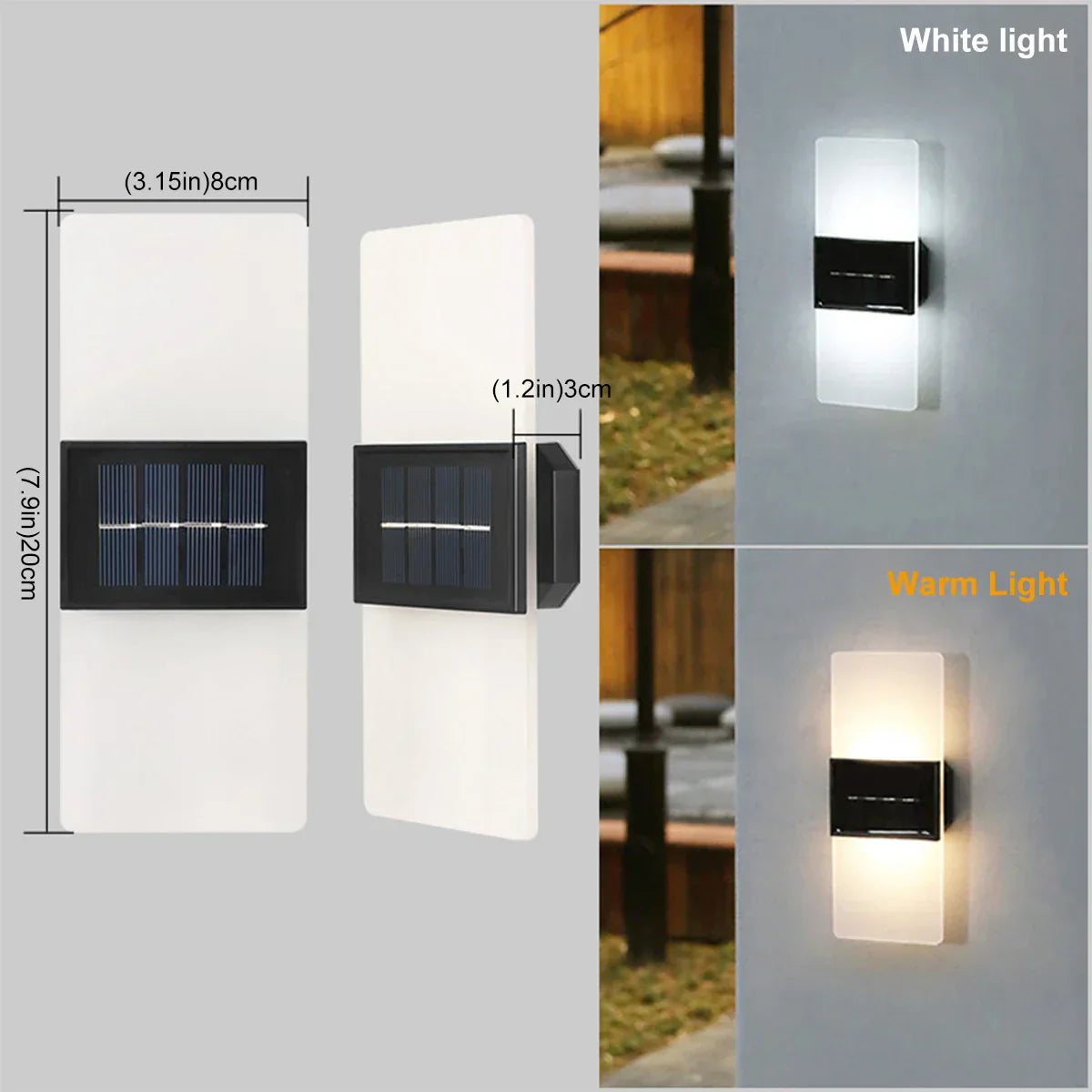 Applique Murale Extérieur Solaire LED Design | Éclairage Écologique et Moderne pour Votre Jardin 5