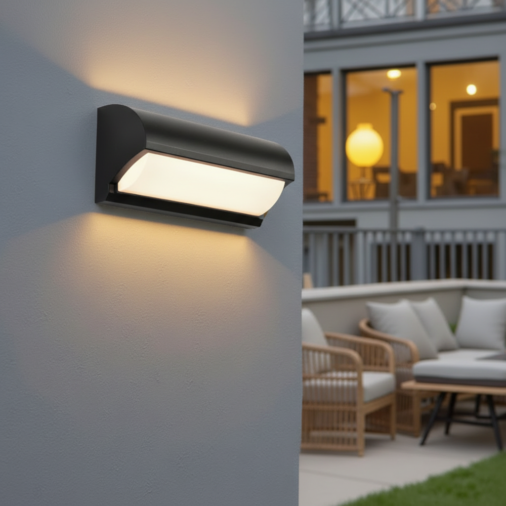 Applique Murale Extérieure LED Noir IP65 | Éclairage Élégant et Durable pour Ambiance Sécurisée 0