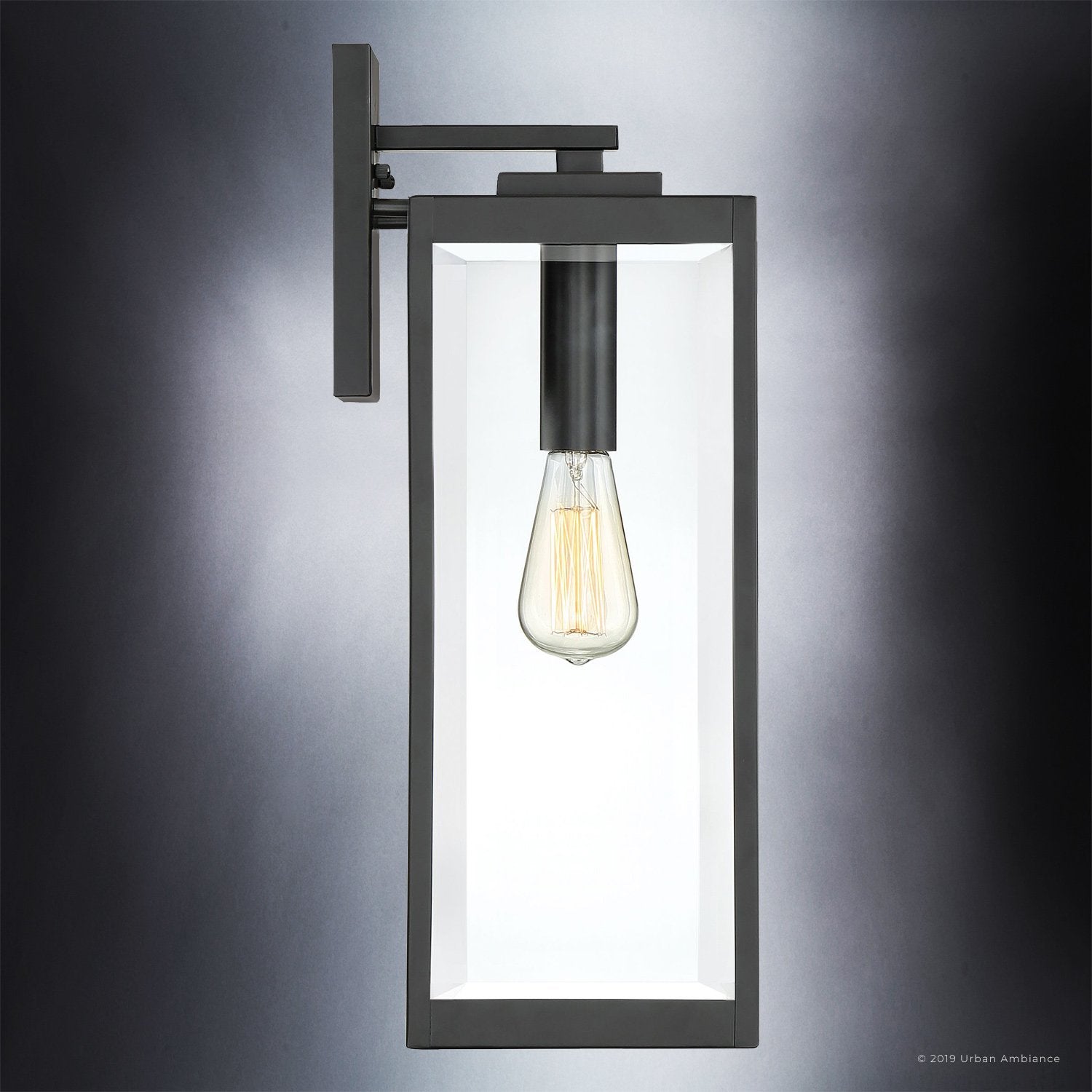 Applique Murale Extérieure en Acier Noir | Éclairage Élégant et Résistant aux Intempéries pour une Ambiance Accueillante 3