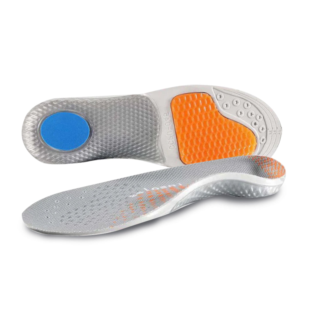 Arch Support Insoles - Cushioned Shoe Inserts for Flat Feet with Shock Absorption