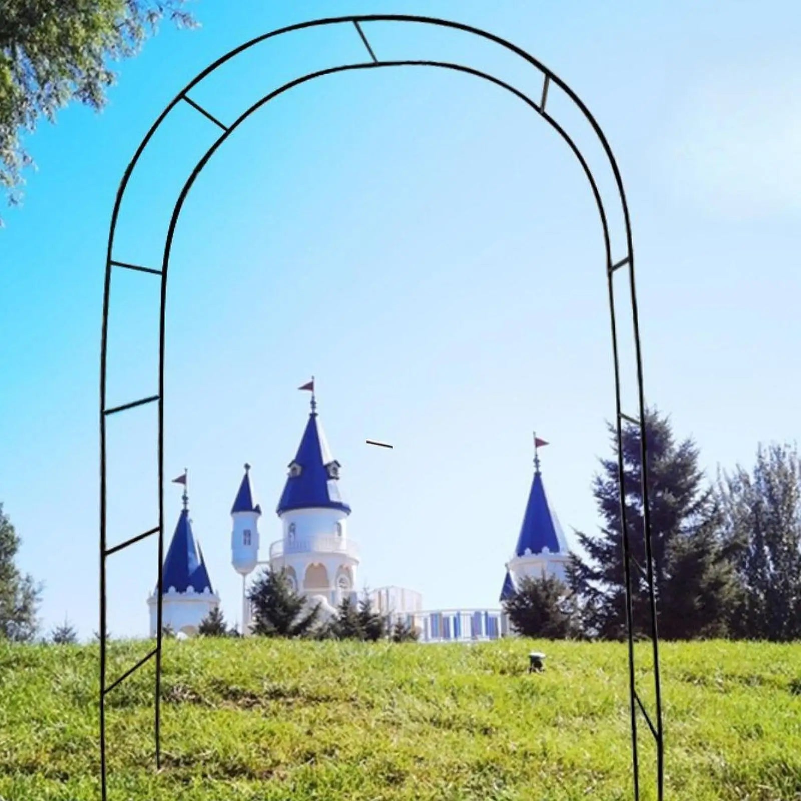 Arche de Jardin Élégante en Fer pour Plantes Grimpantes | Décoration Romantique et Multifonctionnelle 3