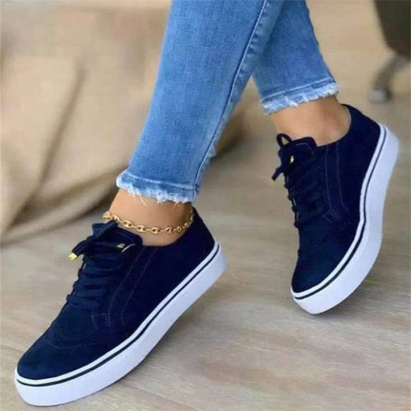 Autumn Women's Trendy Sneakers - Stylish and Cozy Footwear for Fall Fashion