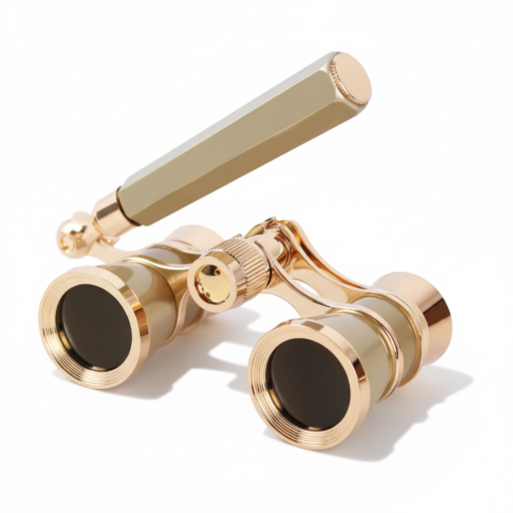 3x Theatre Binoculars with Foldable Handle