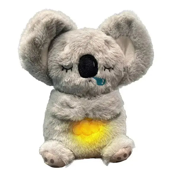 Koala en peluche musical qui respire, lumière douce