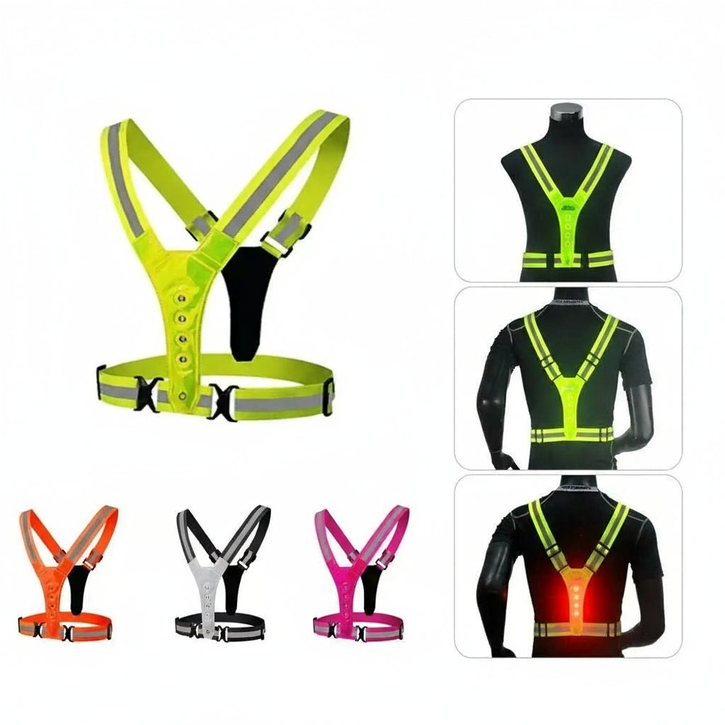 Armplex2 Gilet LED Ajustable 3 Modes Course de Nuit