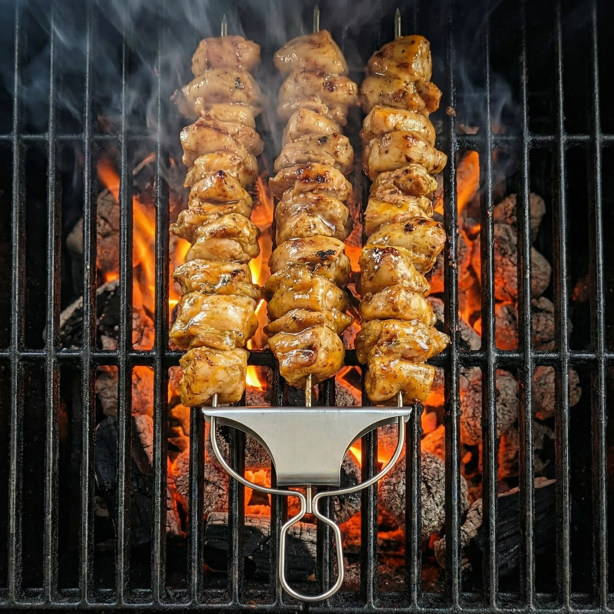 Brochette Barbecue en Acier Inoxydable | Design Élégant et Pratique pour des Repas Apéritifs Sophistiqués 2