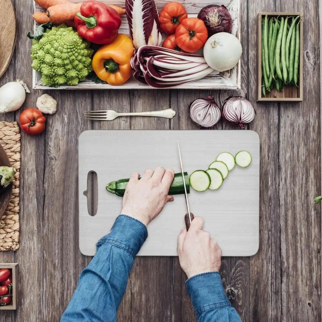Titanium-Coated Cutting Board