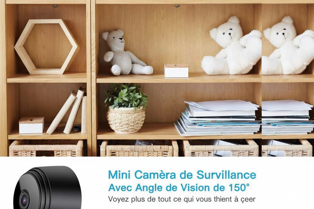 Caméra de Surveillance : Élégance Naturelle en Lumière – Design Compact 1