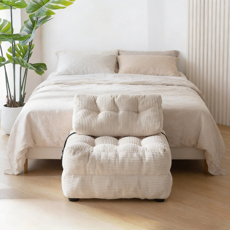 Chaise Longue Pliable Marlow en Tissu Premium | Design Élégant et Confort Optimal pour Espaces Modernes 4