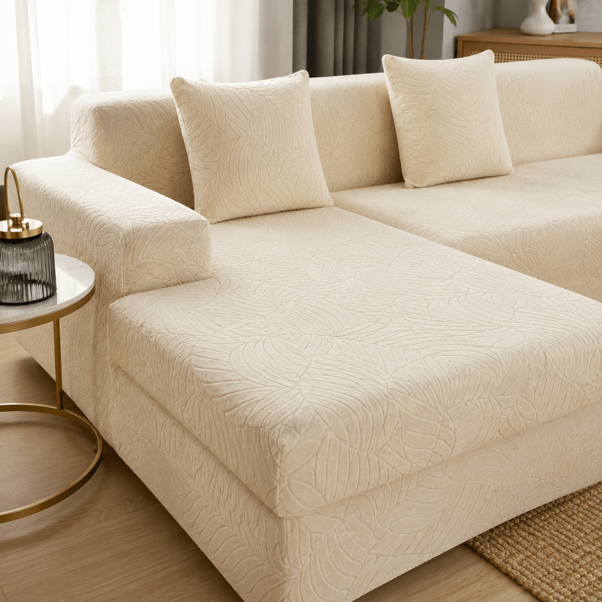 Polyester Cover for L-Shaped Corner Sofas