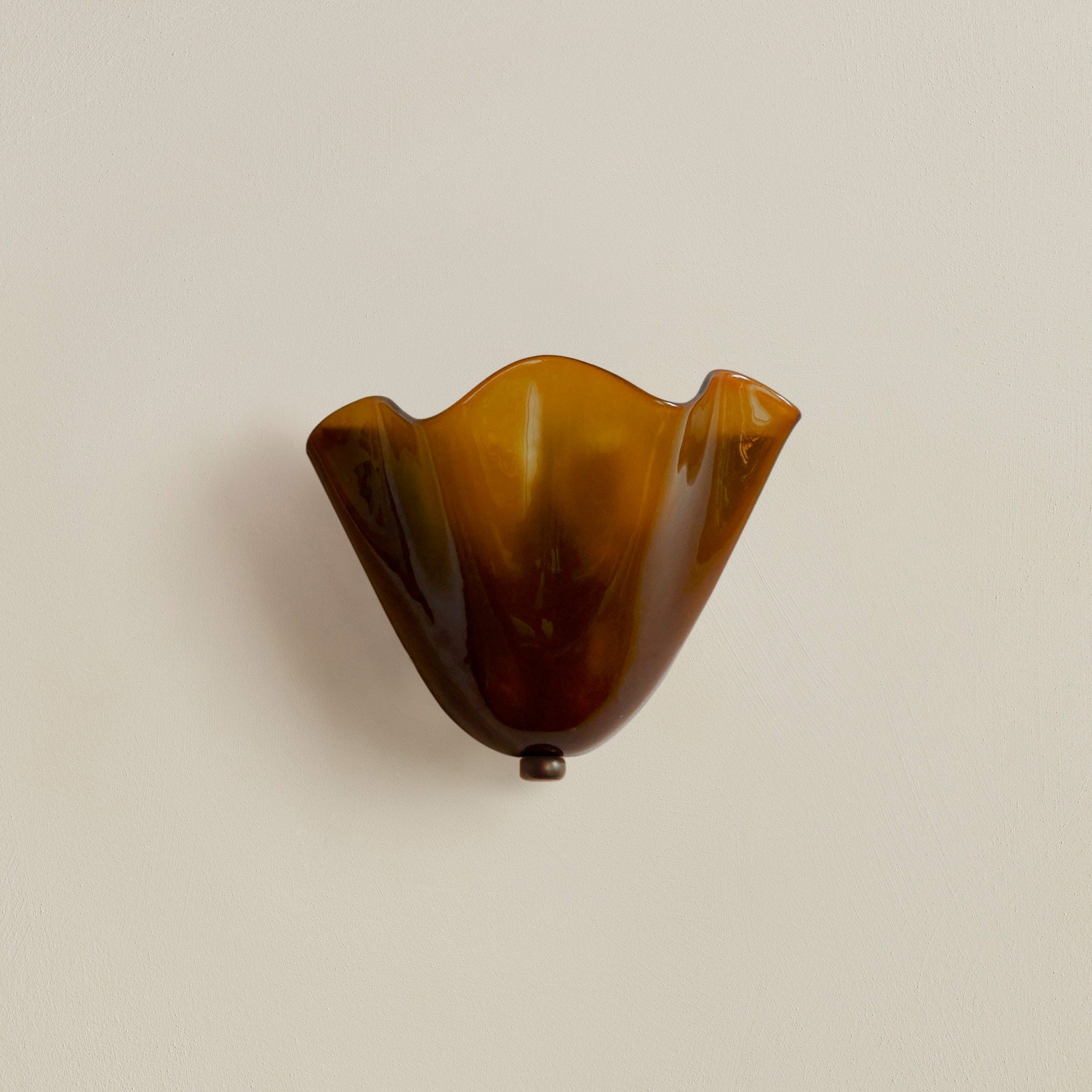 Coastal Glass Wall Sconce - Vintage Shell Design 6