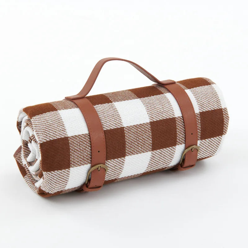 Couverture Pique-Nique Imperméable en Tissu à Carreaux | Confort Optimal et Design Élégant pour Vos Activités en Plein Air 11