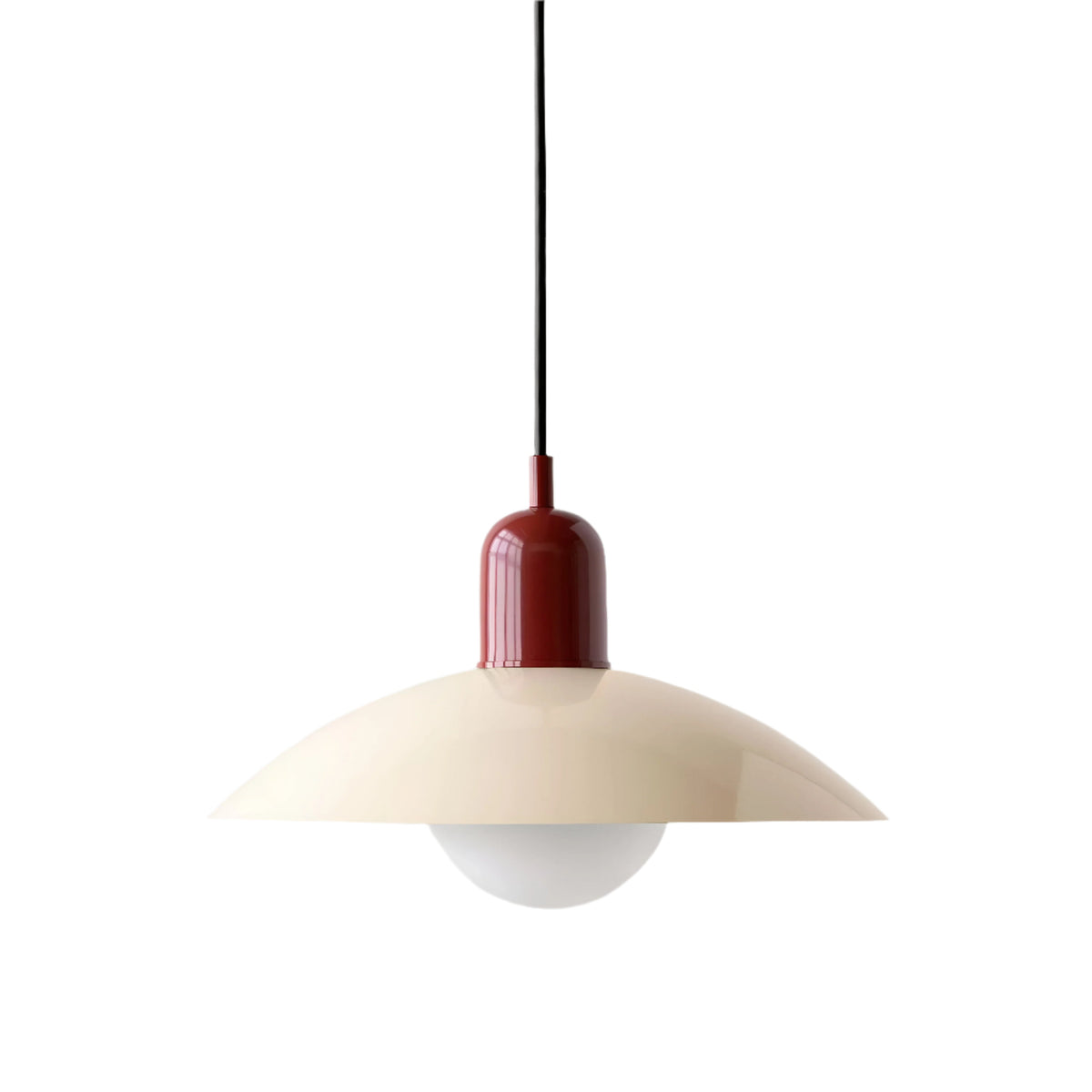 Suspension Bauhaus en fer, coloris macaron