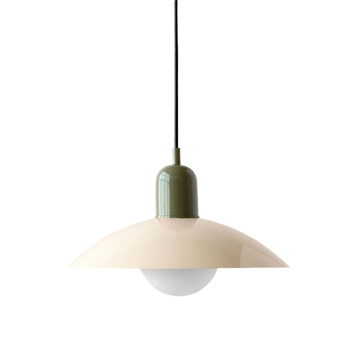 Suspension Bauhaus en fer, coloris macaron