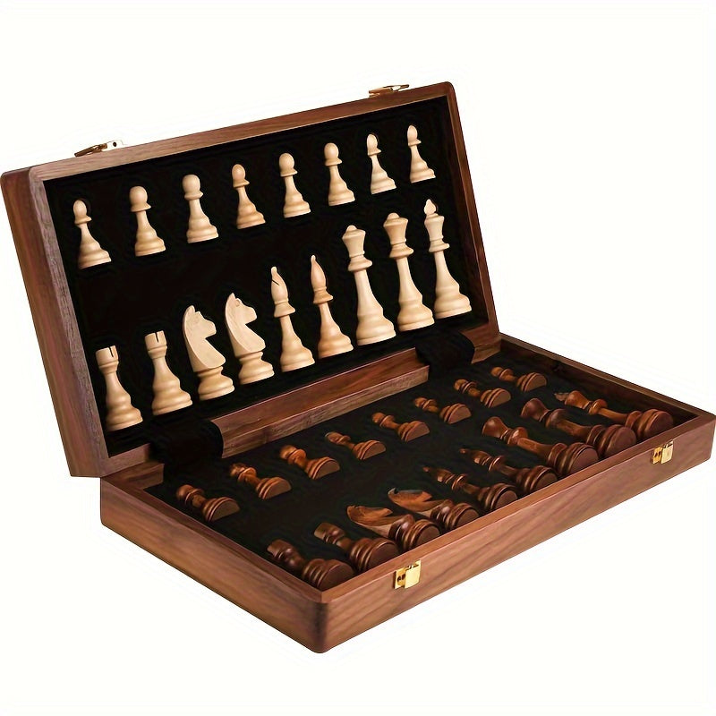 Jeu d'échecs en bois magnétique – Maison Elmora
