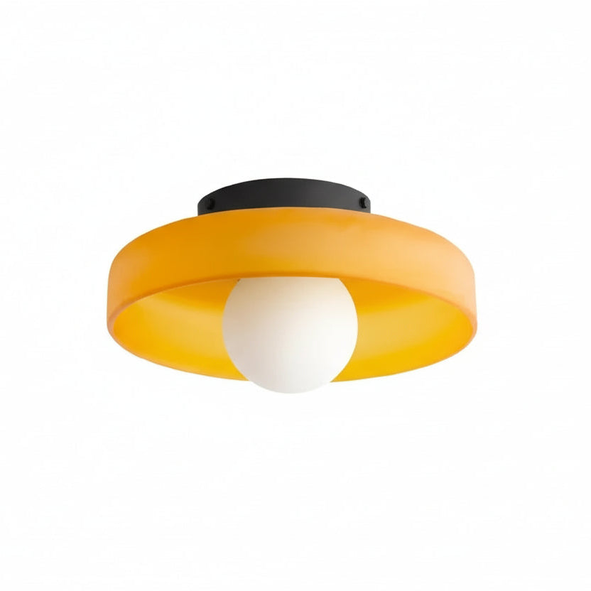 Éclairage Moderne | Plafonnier en Verre Multicolore avec Ampoule LED | Design Élégant pour Ambiance Chaleureuse 6