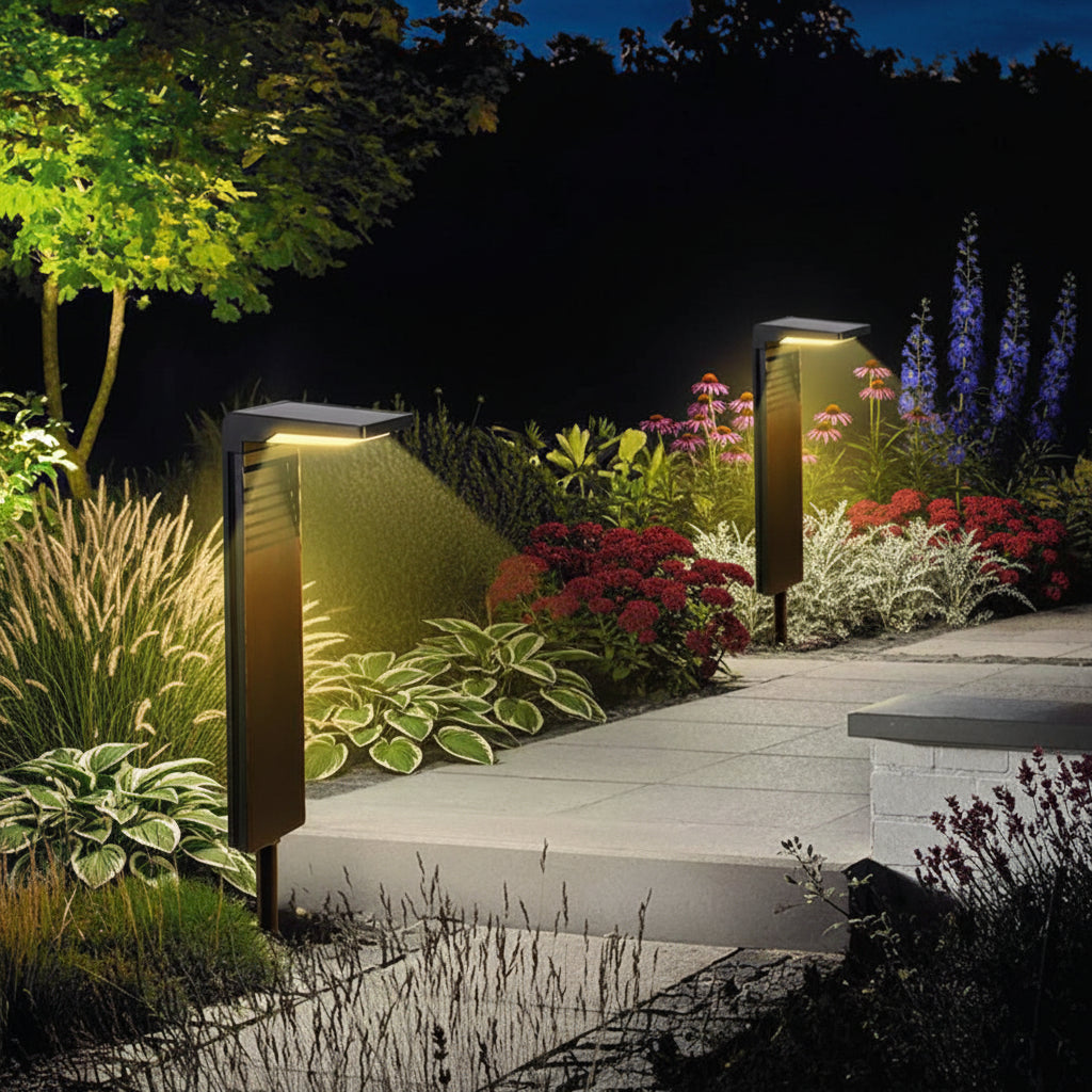 Éclairage Solaire Extérieur en Acier Inoxydable | Luminaire Élégant et Durable pour Sublimer Votre Jardin 1
