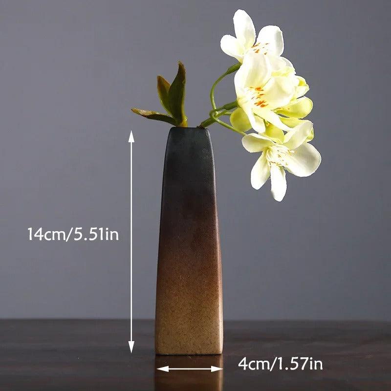 Accent Zen Earth-Tone Vase – Kiln-Fired Ceramic