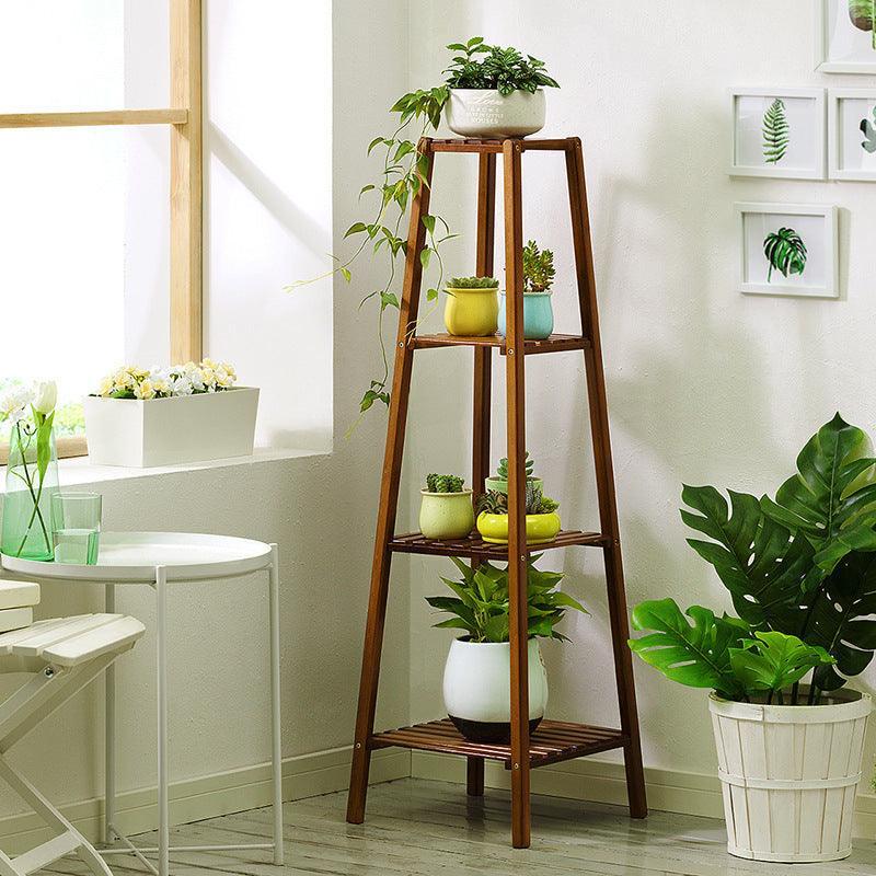 Étagère à Plantes en Bambou Artisanal