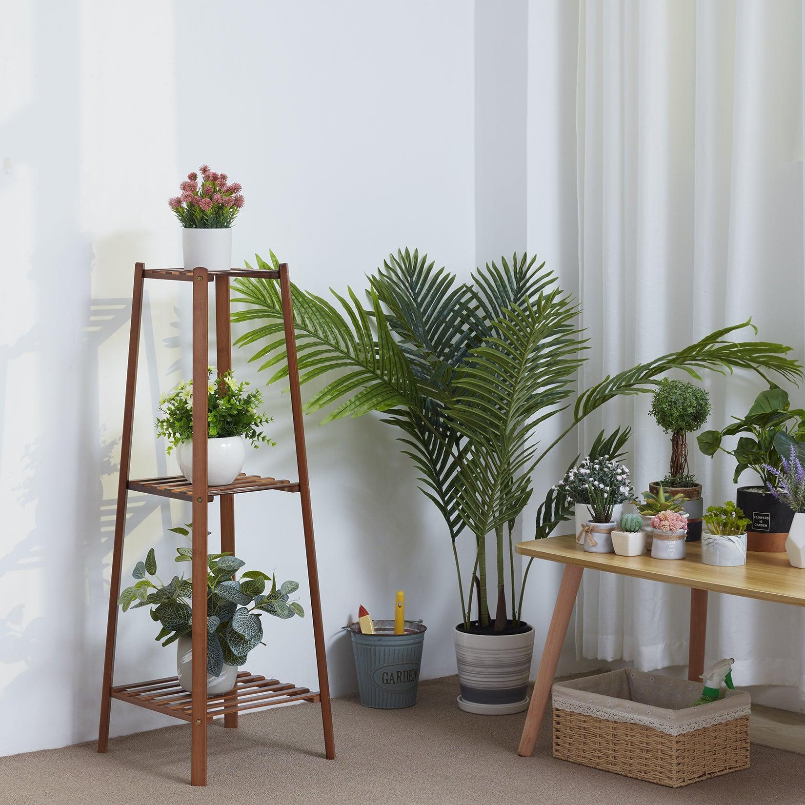 Étagère à Plantes en Bambou Artisanal